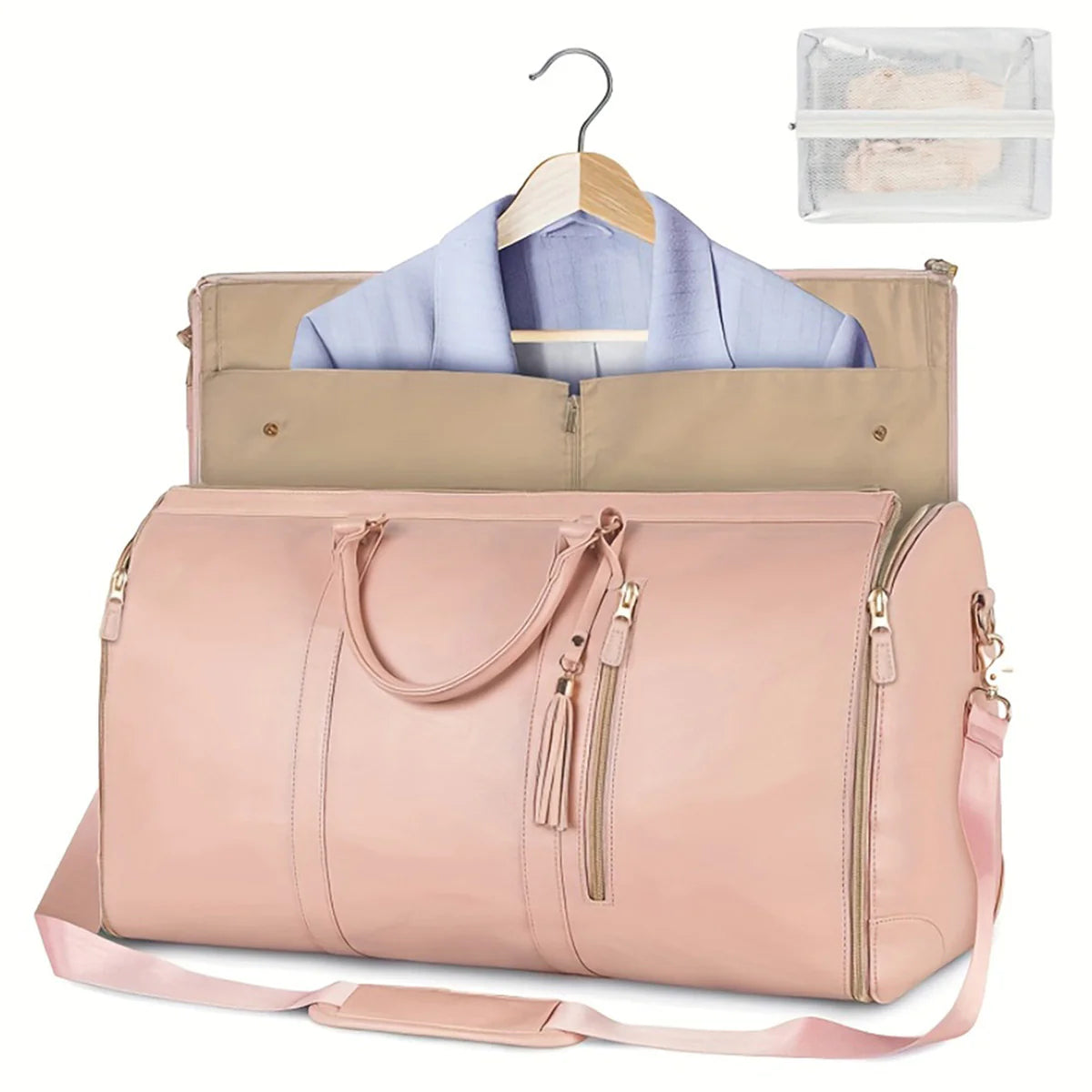 Travel Garment Bag Convertible Garment Duffle Bag Multi-pockets Suit