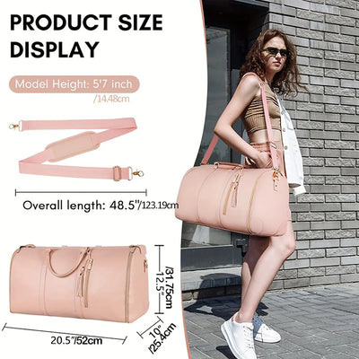 Travel Garment Bag Convertible Garment Duffle Bag Multi-pockets Suit